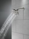 DELTA Universal Showering Components 5-Setting Shower Head — Spotshield Brushed Nickel