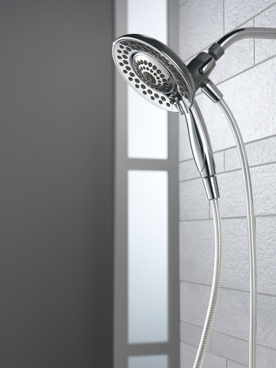 DELTA Universal Showering Components In2ition 5-Setting Two-in-One Shower — Chrome