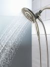 DELTA Universal Showering Components In2ition 5-Setting Two-in-One Shower — Spotshield Brushed Nickel