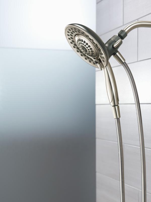 DELTA Universal Showering Components In2ition 5-Setting Two-in-One Shower — Spotshield Brushed Nickel