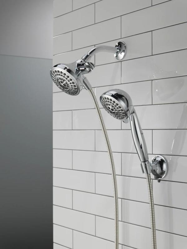 DELTA Universal Showering Components 5 Function Combo Pack Shower — Chrome
