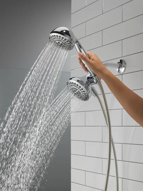 DELTA Universal Showering Components 5 Function Combo Pack Shower — Chrome