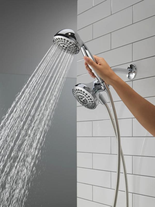 DELTA Universal Showering Components 5 Function Combo Pack Shower — Chrome