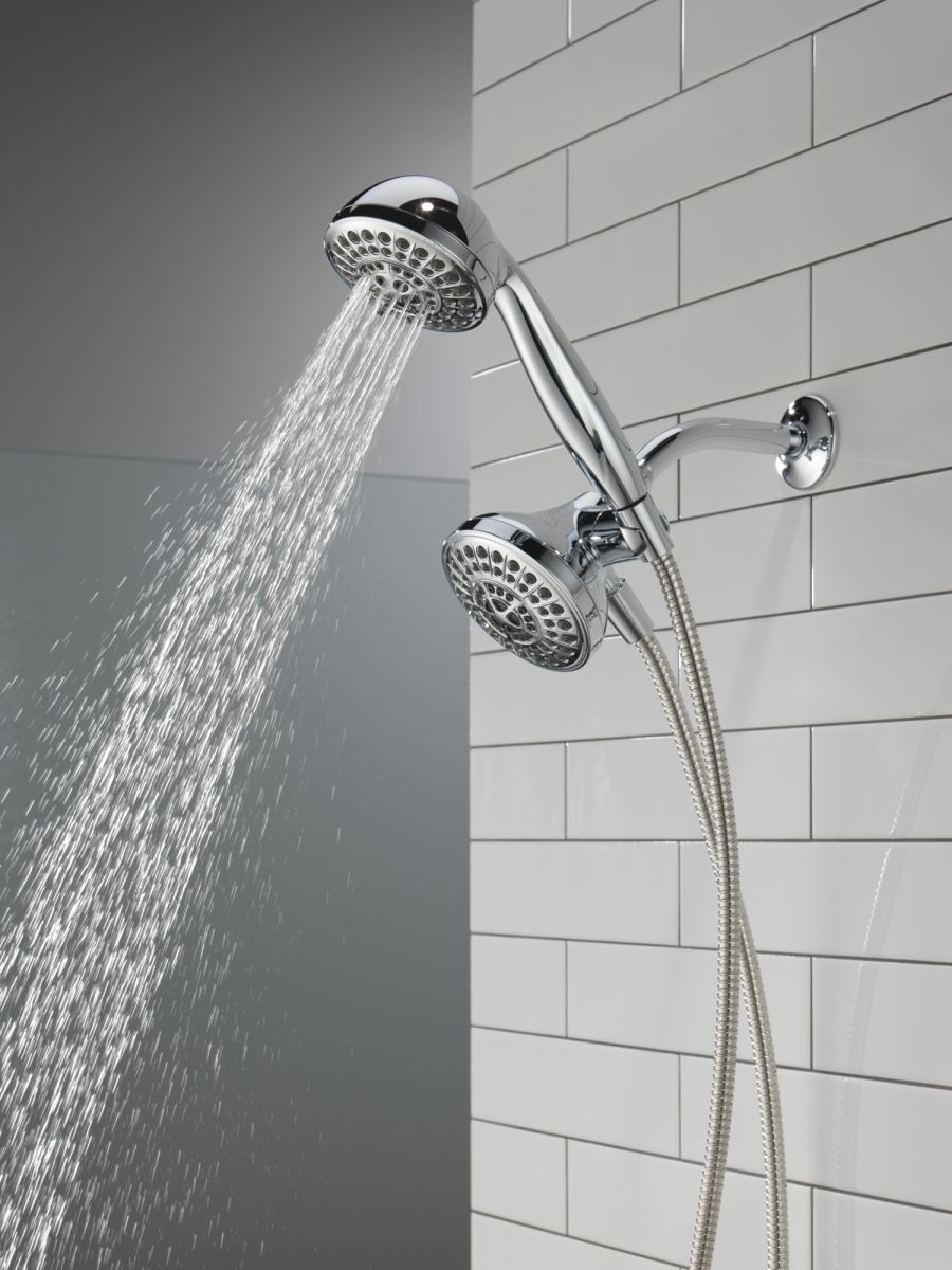 DELTA Universal Showering Components 5 Function Combo Pack Shower — Chrome