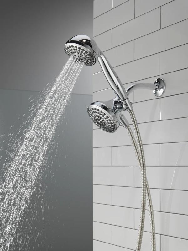 DELTA Universal Showering Components 5 Function Combo Pack Shower — Chrome