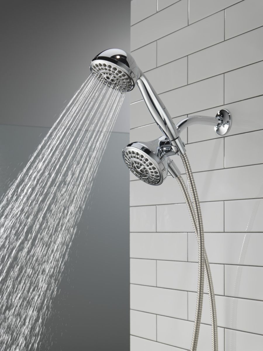 DELTA Universal Showering Components 5 Function Combo Pack Shower — Chrome