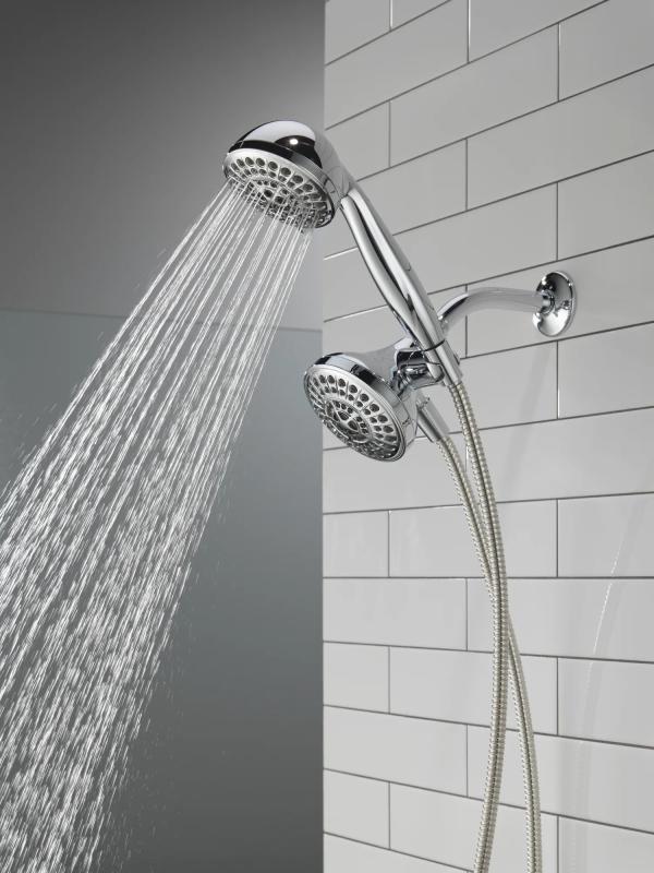 DELTA Universal Showering Components 5 Function Combo Pack Shower — Chrome