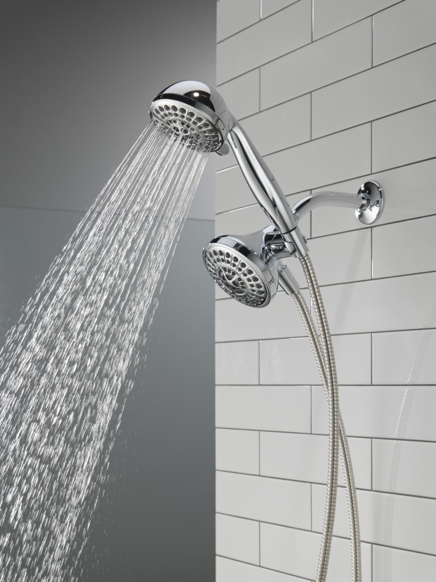DELTA Universal Showering Components 5 Function Combo Pack Shower — Chrome