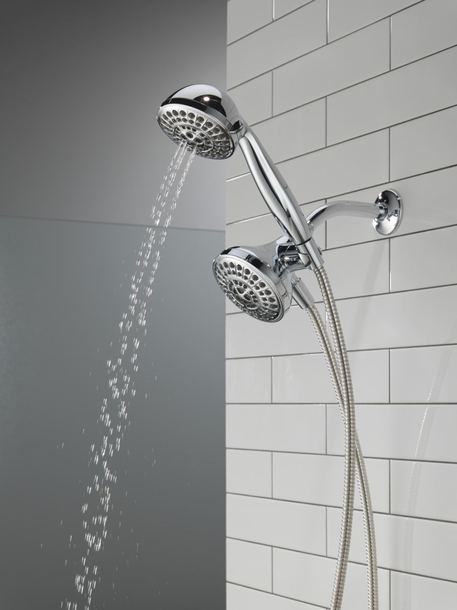 DELTA Universal Showering Components 5 Function Combo Pack Shower — Chrome