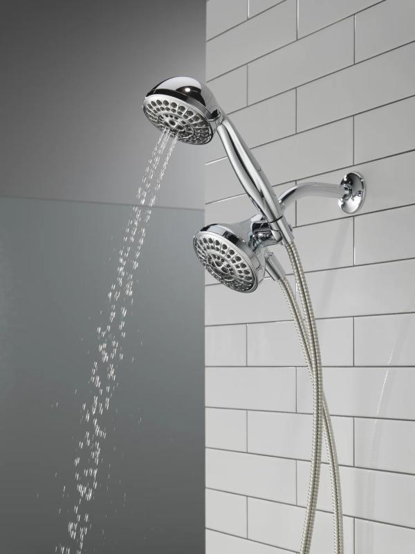 DELTA Universal Showering Components 5 Function Combo Pack Shower — Chrome