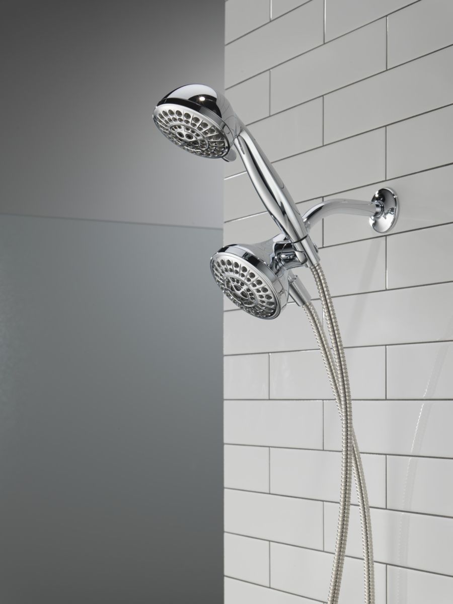 DELTA Universal Showering Components 5 Function Combo Pack Shower — Chrome