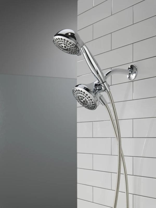 DELTA Universal Showering Components 5 Function Combo Pack Shower — Chrome