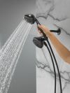 DELTA Universal Showering Components 5 Function Combo Pack Shower — Matte Black
