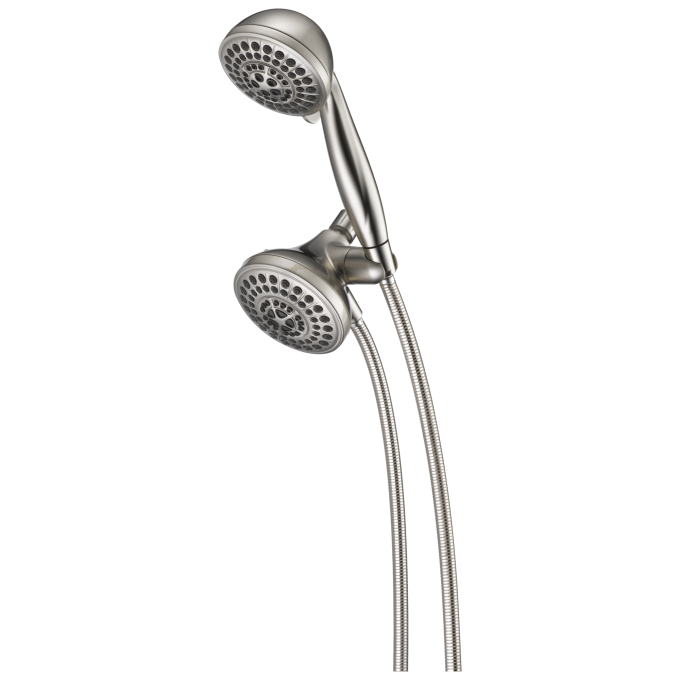 DELTA Universal Showering Components 5-Setting Combo Pack Shower — Spotshield Brushed Nickel