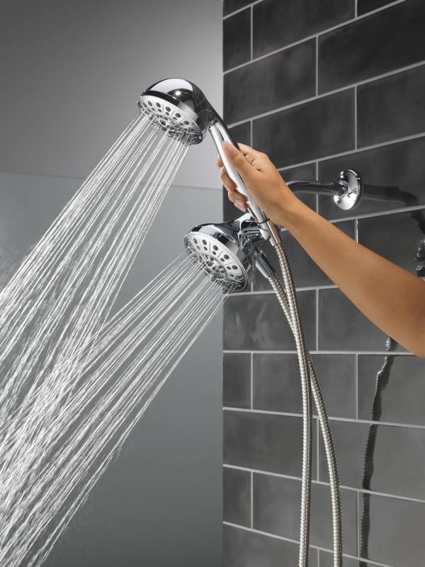 DELTA Universal Showering Components 5-Setting Combo Pack with Anywhere Mount — Chrome