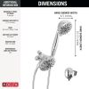 DELTA Universal Showering Components 5-Setting Combo Pack with Anywhere Mount — Chrome