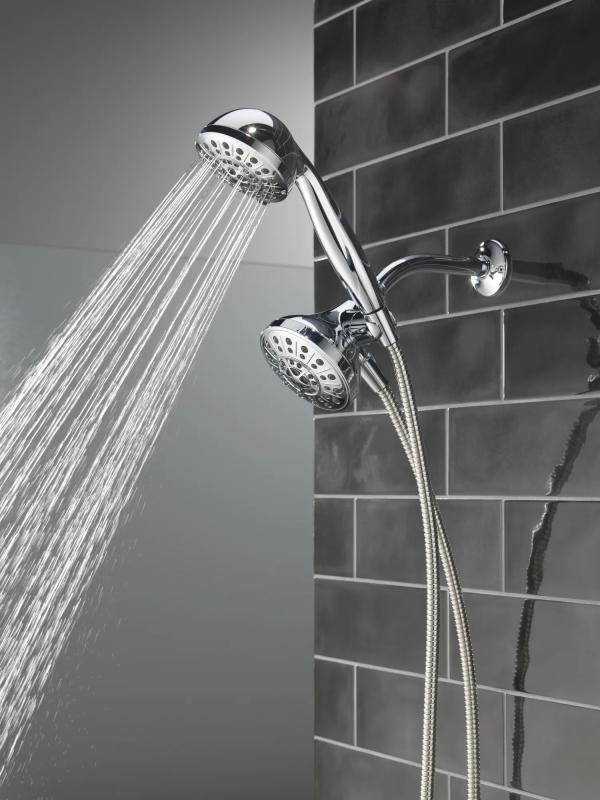DELTA Universal Showering Components 5-Setting Combo Pack with Anywhere Mount — Chrome