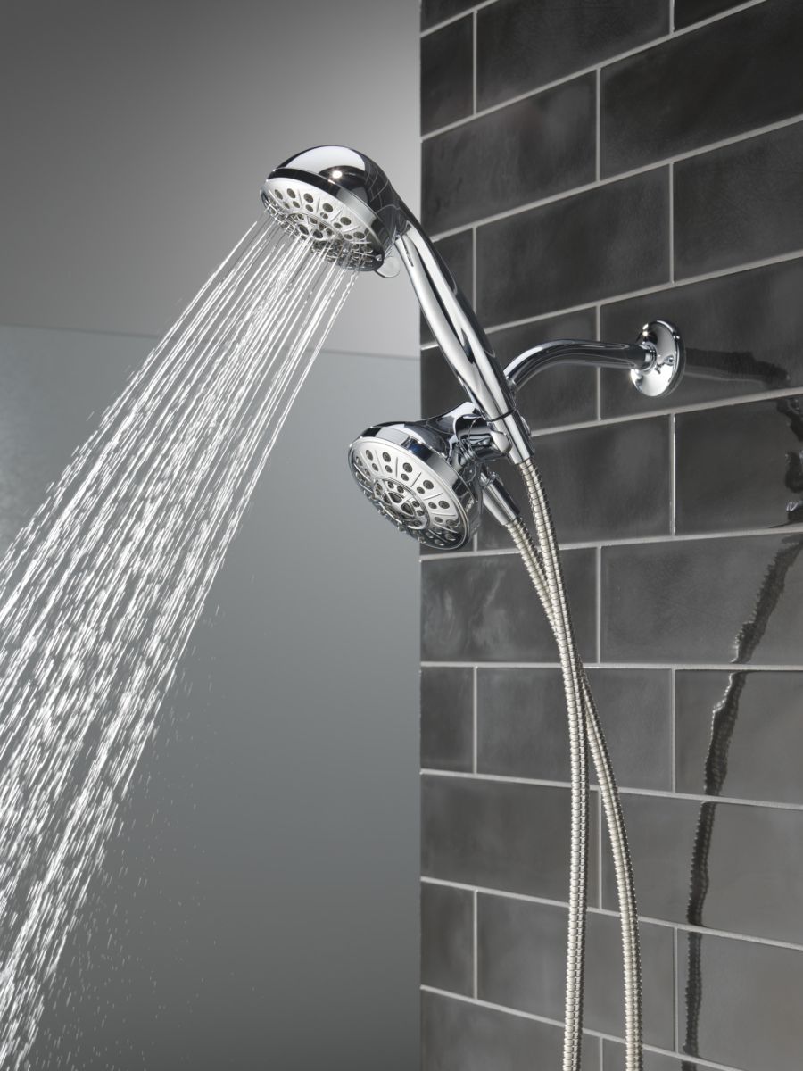 DELTA Universal Showering Components 5-Setting Combo Pack with Anywhere Mount — Chrome