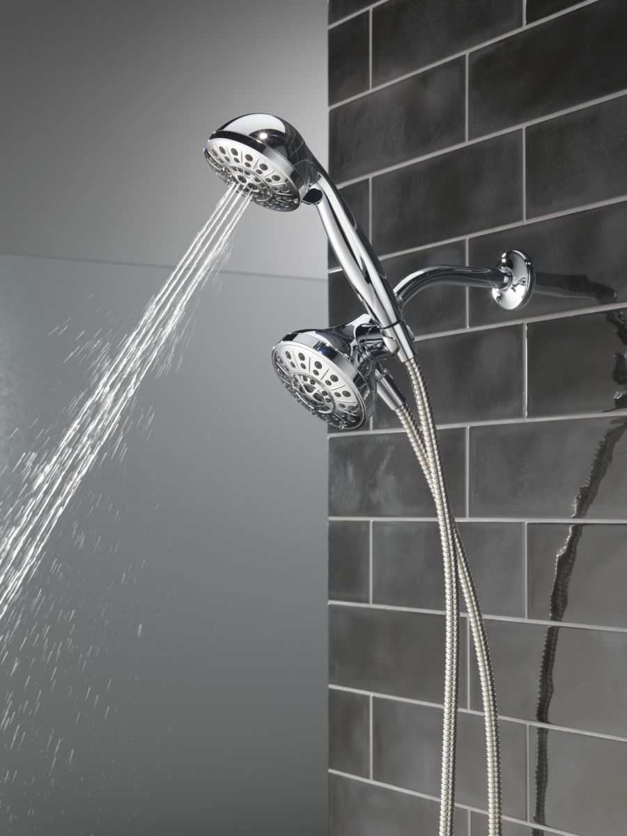 DELTA Universal Showering Components 5-Setting Combo Pack with Anywhere Mount — Chrome