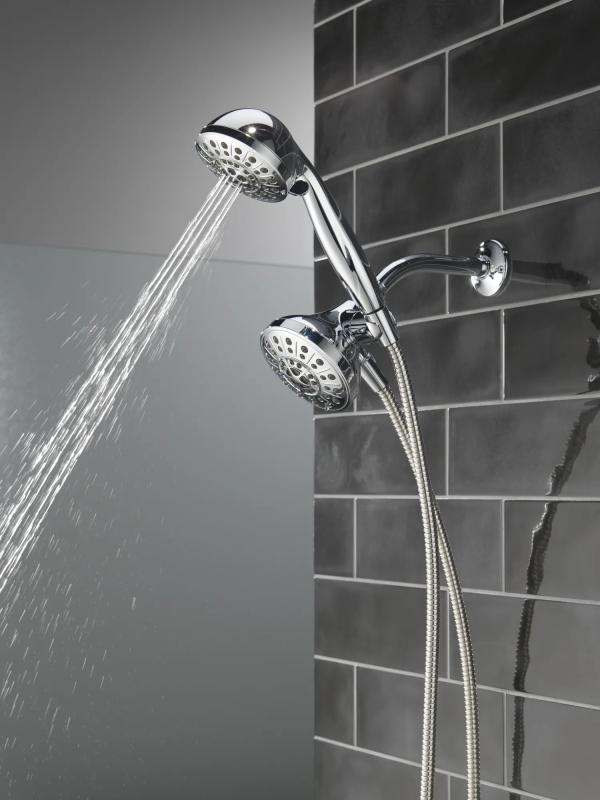 DELTA Universal Showering Components 5-Setting Combo Pack with Anywhere Mount — Chrome