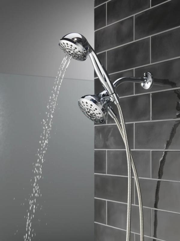 DELTA Universal Showering Components 5-Setting Combo Pack with Anywhere Mount — Chrome