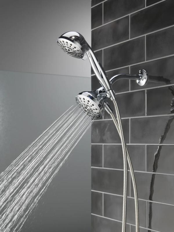 DELTA Universal Showering Components 5-Setting Combo Pack with Anywhere Mount — Chrome