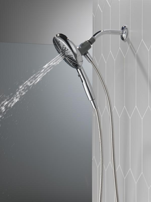 DELTA Universal Showering Components 6-Setting SureDock Magnetic Hand Shower — Chrome