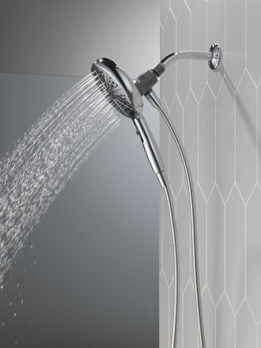 DELTA Universal Showering Components 6-Setting SureDock Magnetic Hand Shower — Chrome