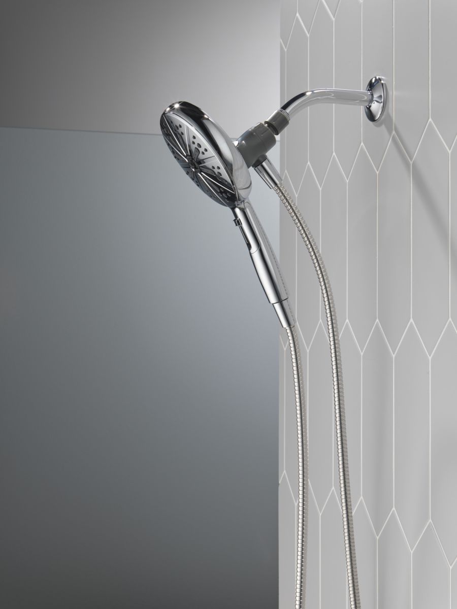 DELTA Universal Showering Components 6-Setting SureDock Magnetic Hand Shower — Chrome