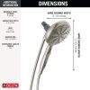 DELTA Universal Showering Components 6-Setting SureDock Magnetic Hand Shower — Spotshield Brushed Nickel