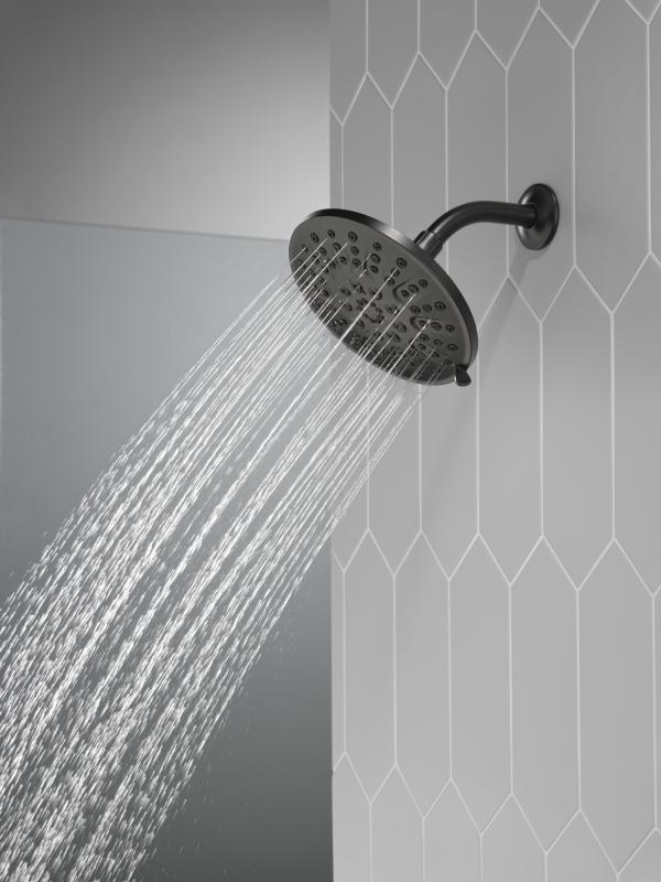 DELTA Universal Showering Components 4 Setting Shower Head — Matte Black