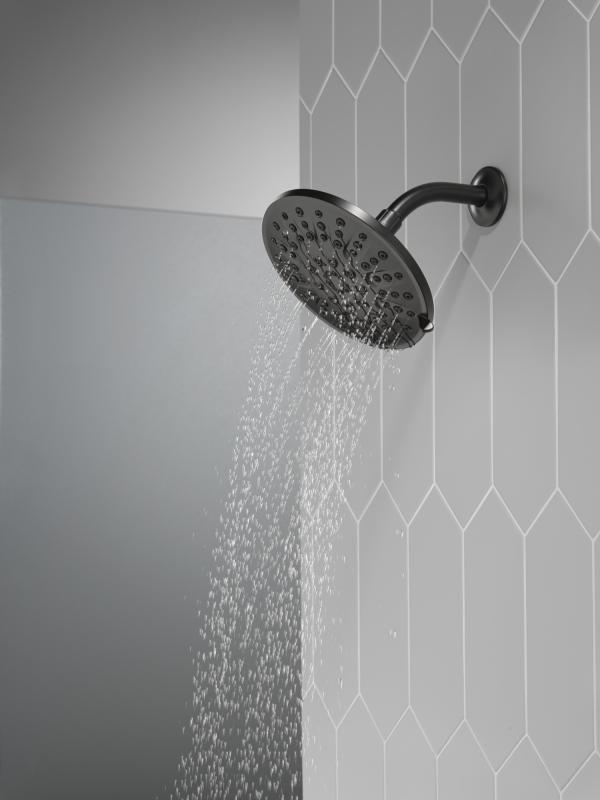 DELTA Universal Showering Components 4 Setting Shower Head — Matte Black