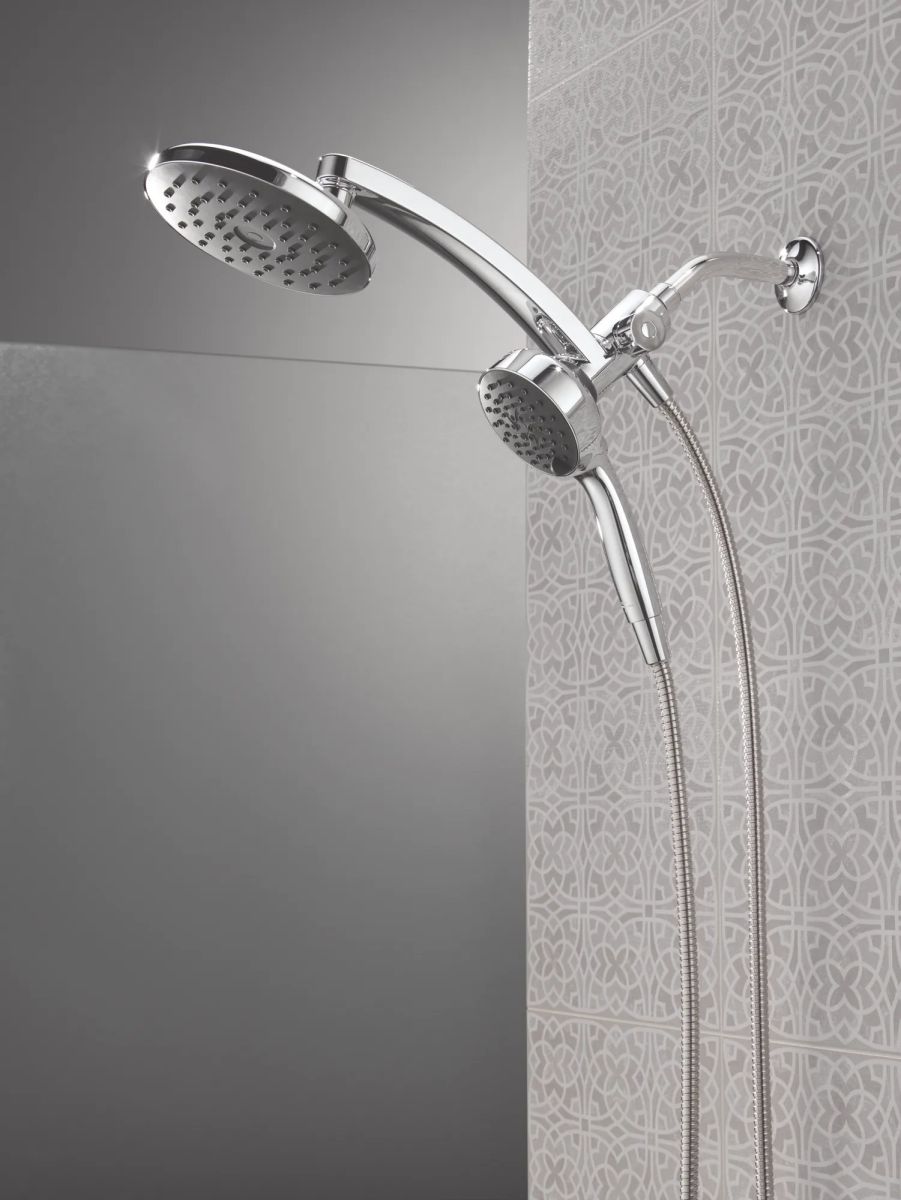 DELTA Universal Showering Components PivotPro 3-in-1 Combination Shower with TouchClean Spray Face — Chrome