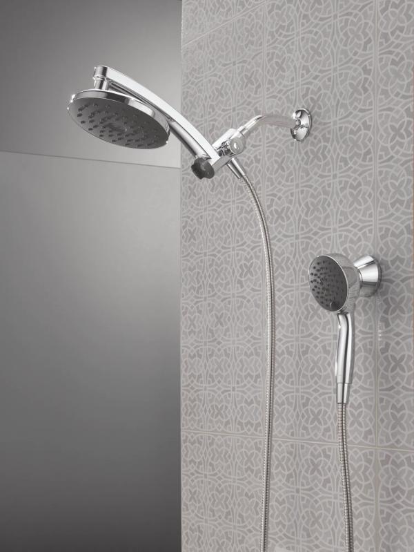 DELTA Universal Showering Components PivotPro 3-in-1 Combination Shower with TouchClean Spray Face — Chrome