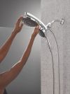 DELTA Universal Showering Components PivotPro 3-in-1 Combination Shower with TouchClean Spray Face — Chrome