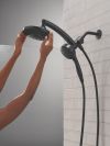 DELTA Universal Showering Components PivotPro 3-in-1 Combination Shower with TouchClean Spray Face — Matte Black