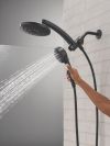 DELTA Universal Showering Components PivotPro 3-in-1 Combination Shower with TouchClean Spray Face — Matte Black