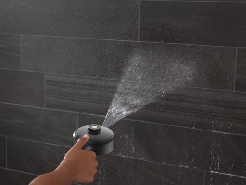 DELTA Universal Showering Components PivotPro 3-in-1 Combination Shower with TouchClean Spray Face — Matte Black