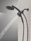 DELTA Universal Showering Components PivotPro 3-in-1 Combination Shower with TouchClean Spray Face — Matte Black