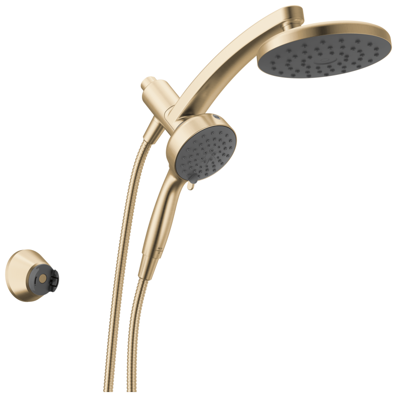 DELTA Universal Showering Components PivotPro 3-in-1 Combination Shower with TouchClean Spray Face — Champagne Bronze