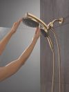 DELTA Universal Showering Components PivotPro 3-in-1 Combination Shower with TouchClean Spray Face — Champagne Bronze