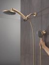 DELTA Universal Showering Components PivotPro 3-in-1 Combination Shower with TouchClean Spray Face — Champagne Bronze