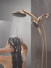 DELTA Universal Showering Components PivotPro 3-in-1 Combination Shower with TouchClean Spray Face — Champagne Bronze