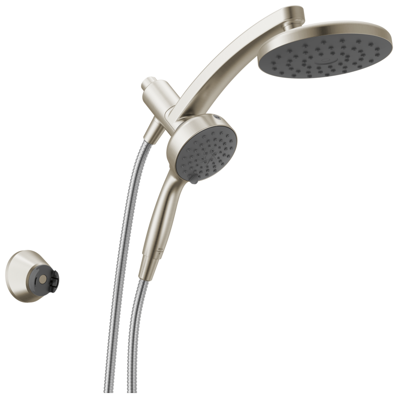 DELTA Universal Showering Components PivotPro 3-in-1 Combination Shower with TouchClean Spray Face — Spotshield Brushed Nickel