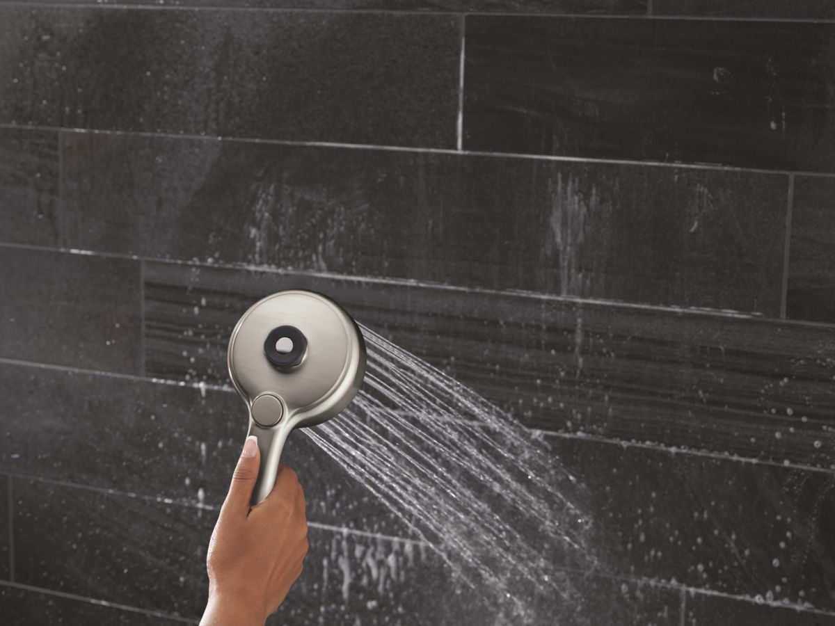 DELTA Universal Showering Components PivotPro 3-in-1 Combination Shower with TouchClean Spray Face — Spotshield Brushed Nickel