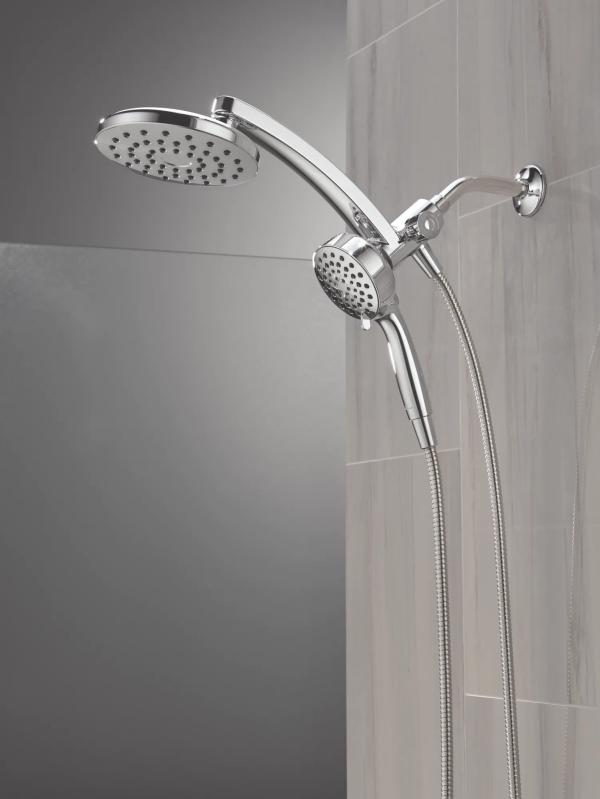 DELTA Universal Showering Components PivotPro 3-in-1 Combination Shower — Chrome