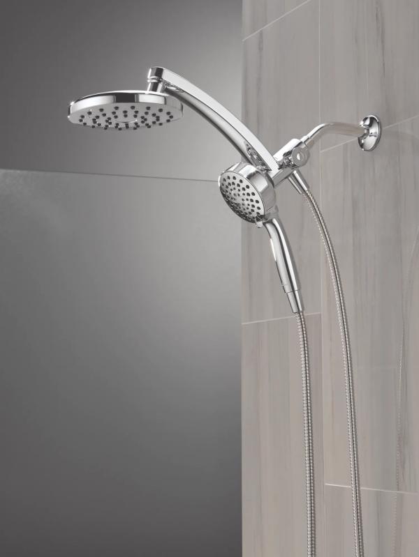 DELTA Universal Showering Components PivotPro 3-in-1 Combination Shower — Chrome