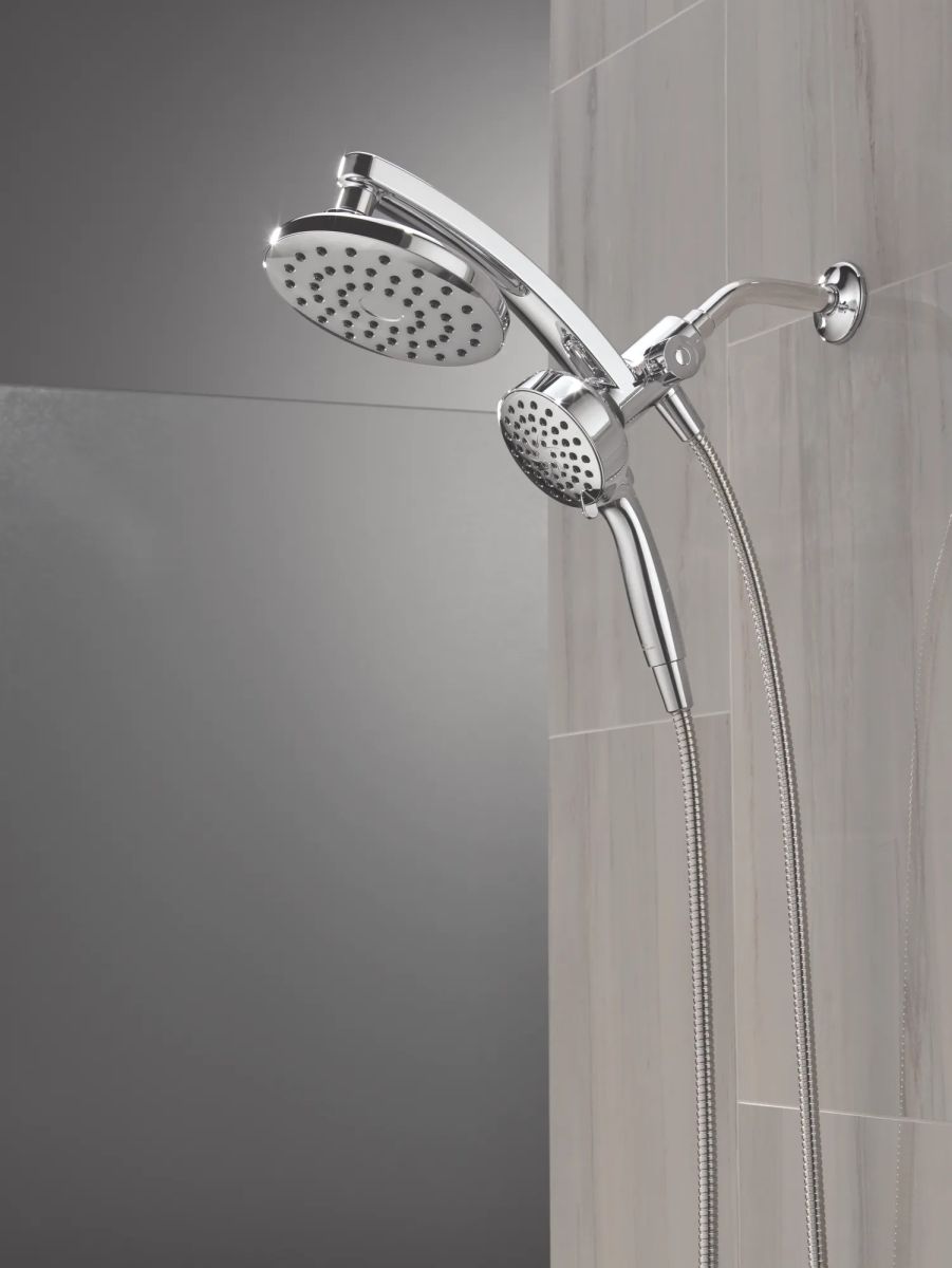 DELTA Universal Showering Components PivotPro 3-in-1 Combination Shower — Chrome
