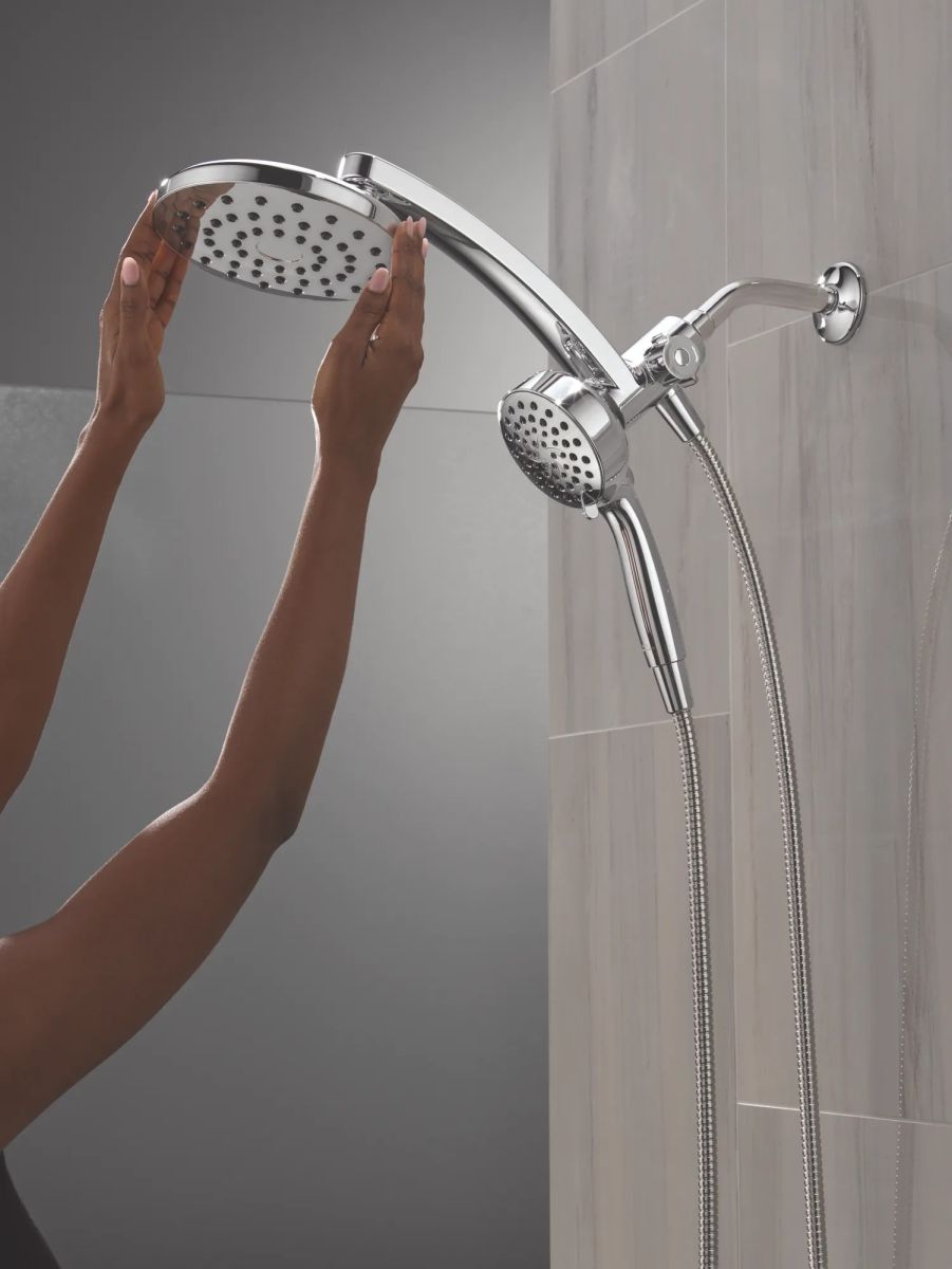 DELTA Universal Showering Components PivotPro 3-in-1 Combination Shower — Chrome