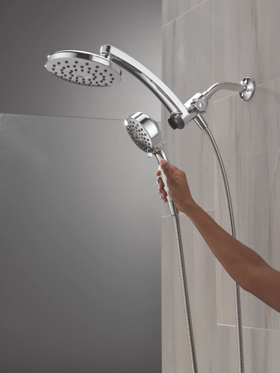 DELTA Universal Showering Components PivotPro 3-in-1 Combination Shower — Chrome